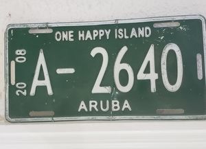 Aruba license plate-home/patio decor